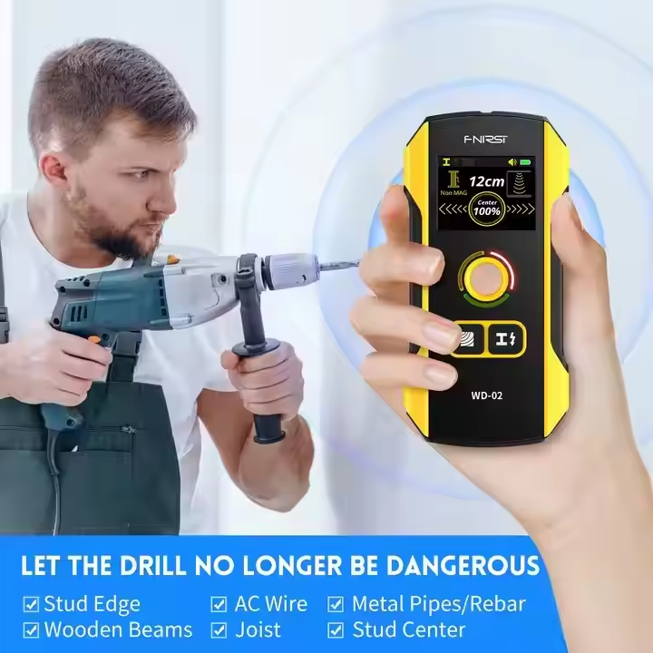 Stud Detector With Metal Ac Wire - Detector de Paredes FNIRSI WD-02, Novo