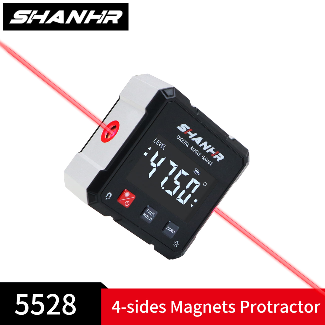Stud Finder With Laser Level - Nível a Laser de Ângulo SHANHR