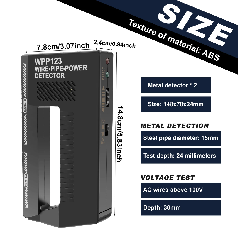 Detector de Metal Portátil par - Pipe Detector Wall Scanner avaliação e preço