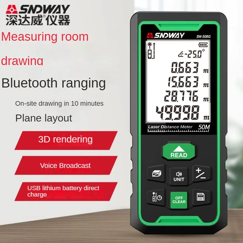 Último Medidor de Distância a  - Stud Finder With Laser Level avaliação e preço