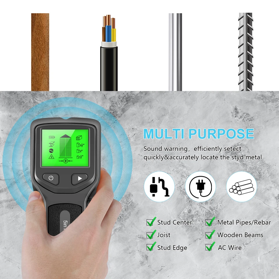 5 em 1 detector de metais medi - Stud Finder Wall Scanner 5 In 1 avaliação e preço