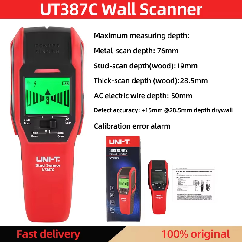 UNI-T ut387c scanner de parede - Wall Scanner Rebar Detector avaliação e preço