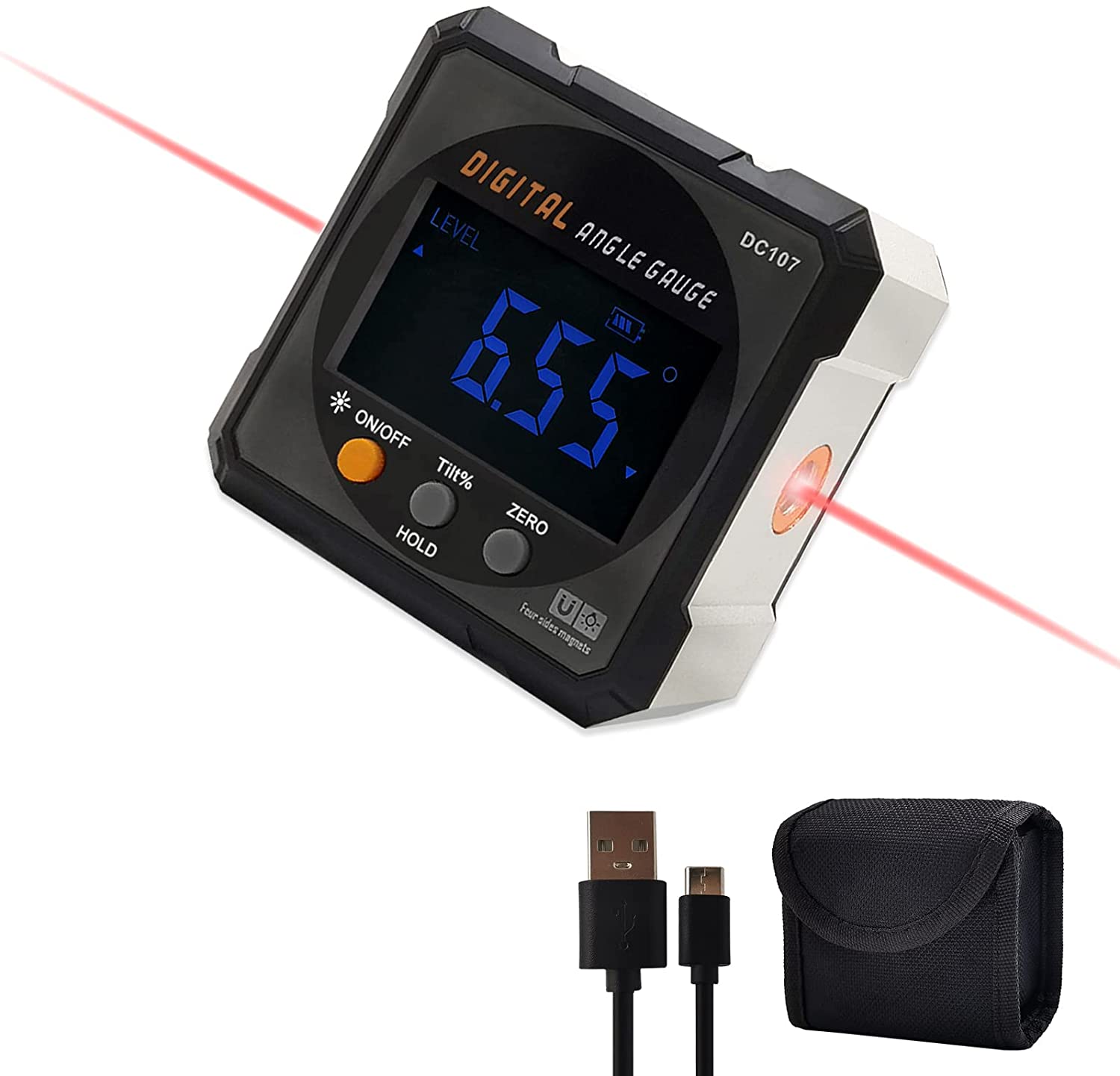 Transferidor digital Laser USB - Stud Finder With Laser Level avaliação e preço