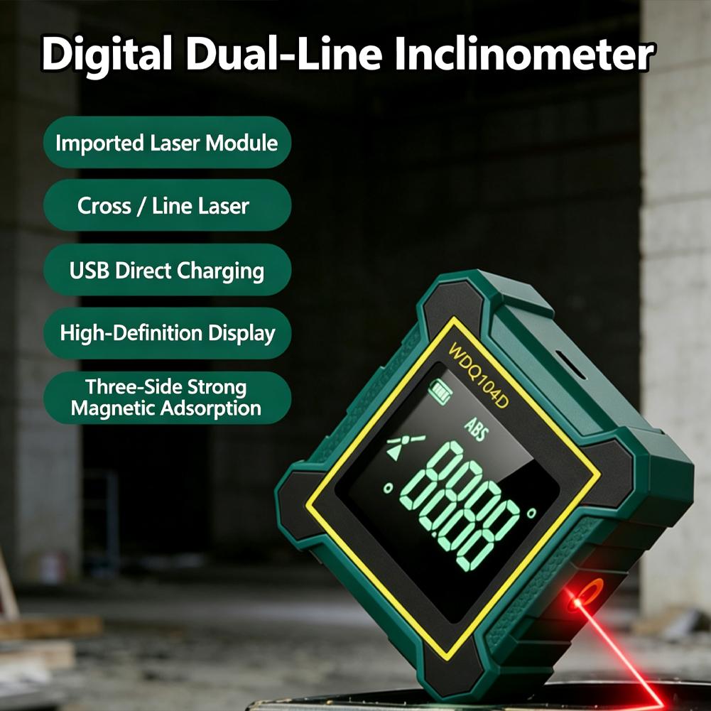 Medidor de ângulo digital, tra - Stud Finder With Laser Level avaliação e preço