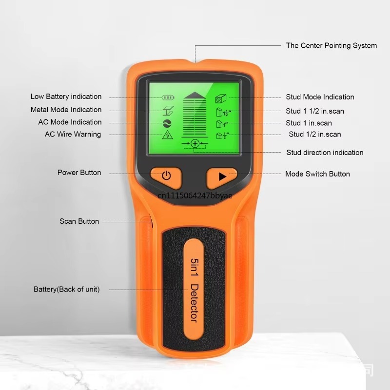 HW430 Novo Detector de Parede  - Stud Finder Wall Scanner 5 In 1 avaliação e preço