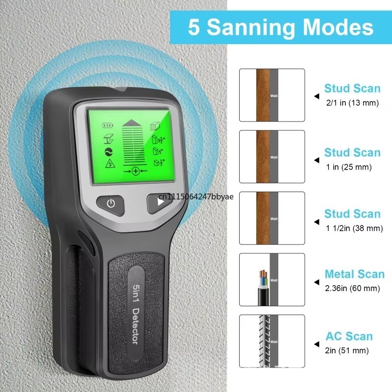 HW430 Novo Detector de Parede  - Stud Finder Wall Scanner 5 In 1 avaliação e preço