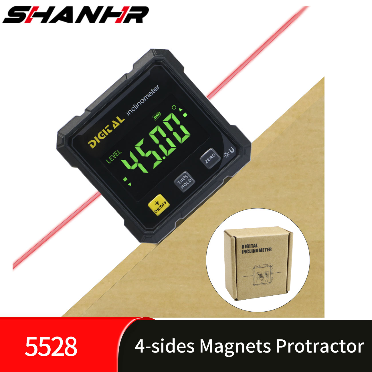 SHANHR Localizador de ângulo d - Stud Finder With Laser Level avaliação e preço