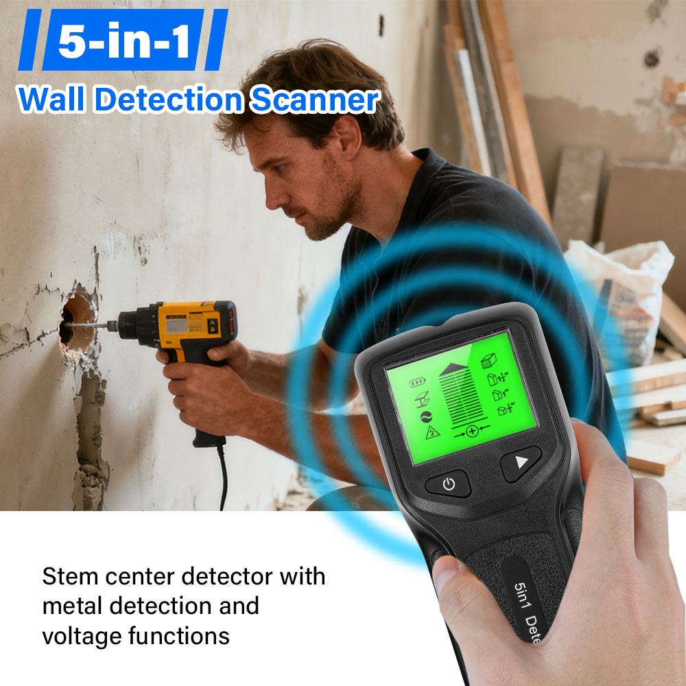 Detector de Parede 5 em 1: Det - Stud Finder Wall Scanner 5 In 1 avaliação e preço