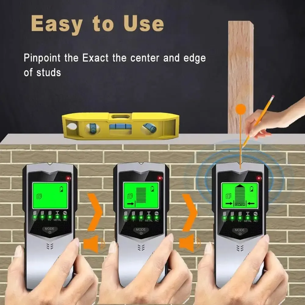 SH402 Detector Eletrônico 5 em - Stud Finder Center Finder Edge avaliação e preço