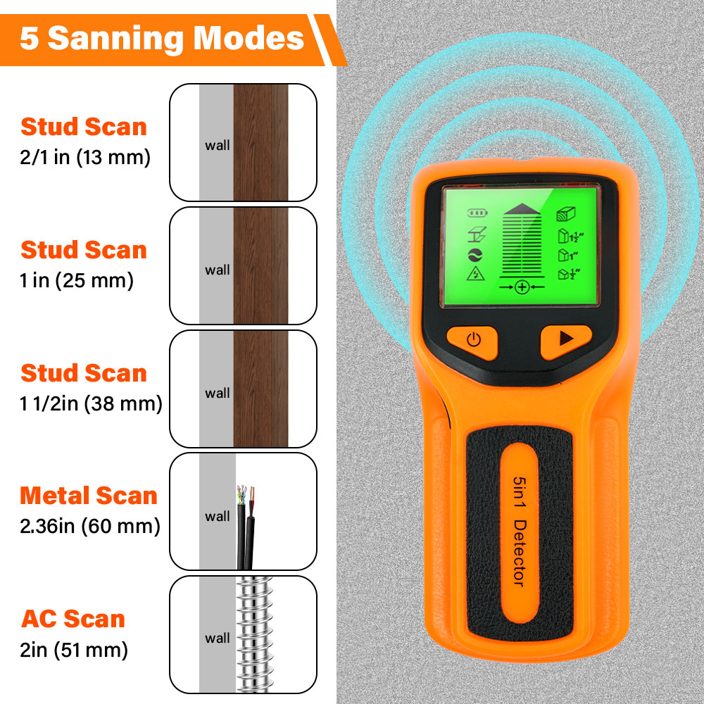 Novo detector de parede 5 em 1 - Stud Finder Wall Scanner 5 In 1 avaliação e preço