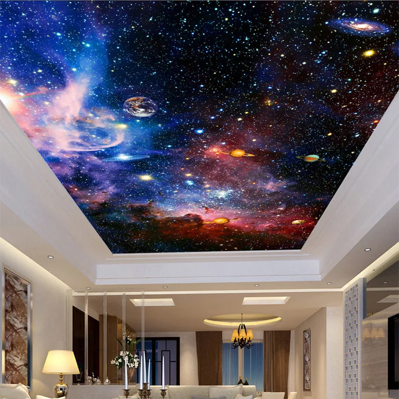 3D Cosmic Starry Sky Space Pho - Moisture Meter Wall Wood avaliação e preço