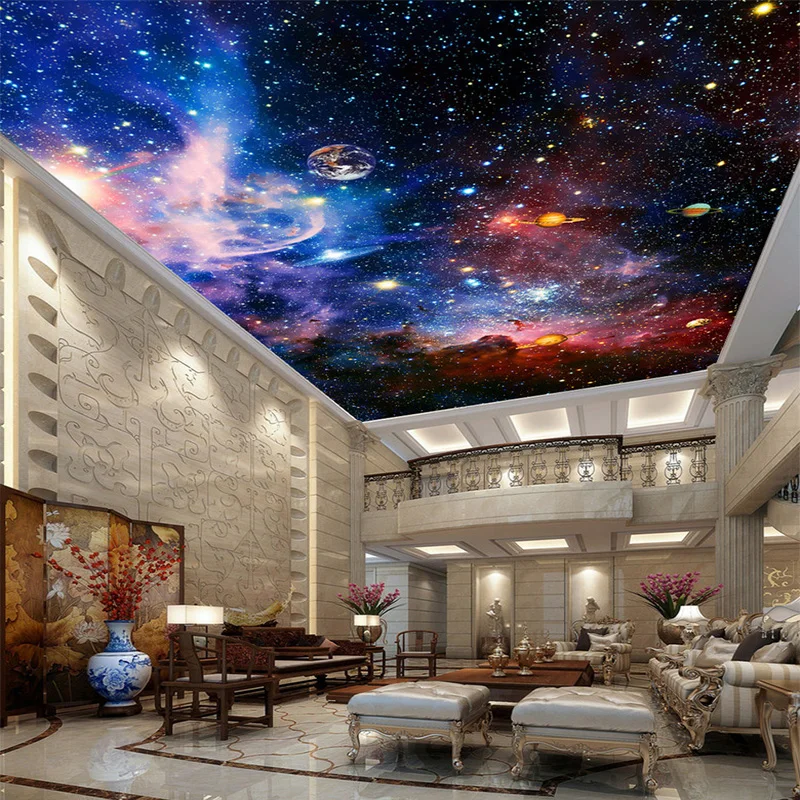 3D Cosmic Starry Sky Space Pho - Moisture Meter Wall Wood avaliação e preço