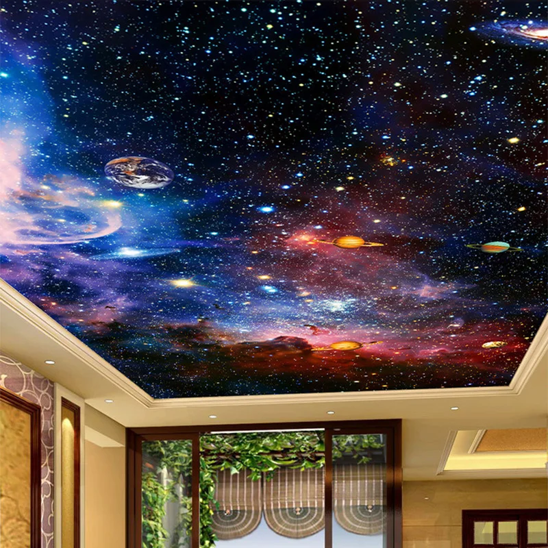 3D Cosmic Starry Sky Space Pho - Moisture Meter Wall Wood avaliação e preço