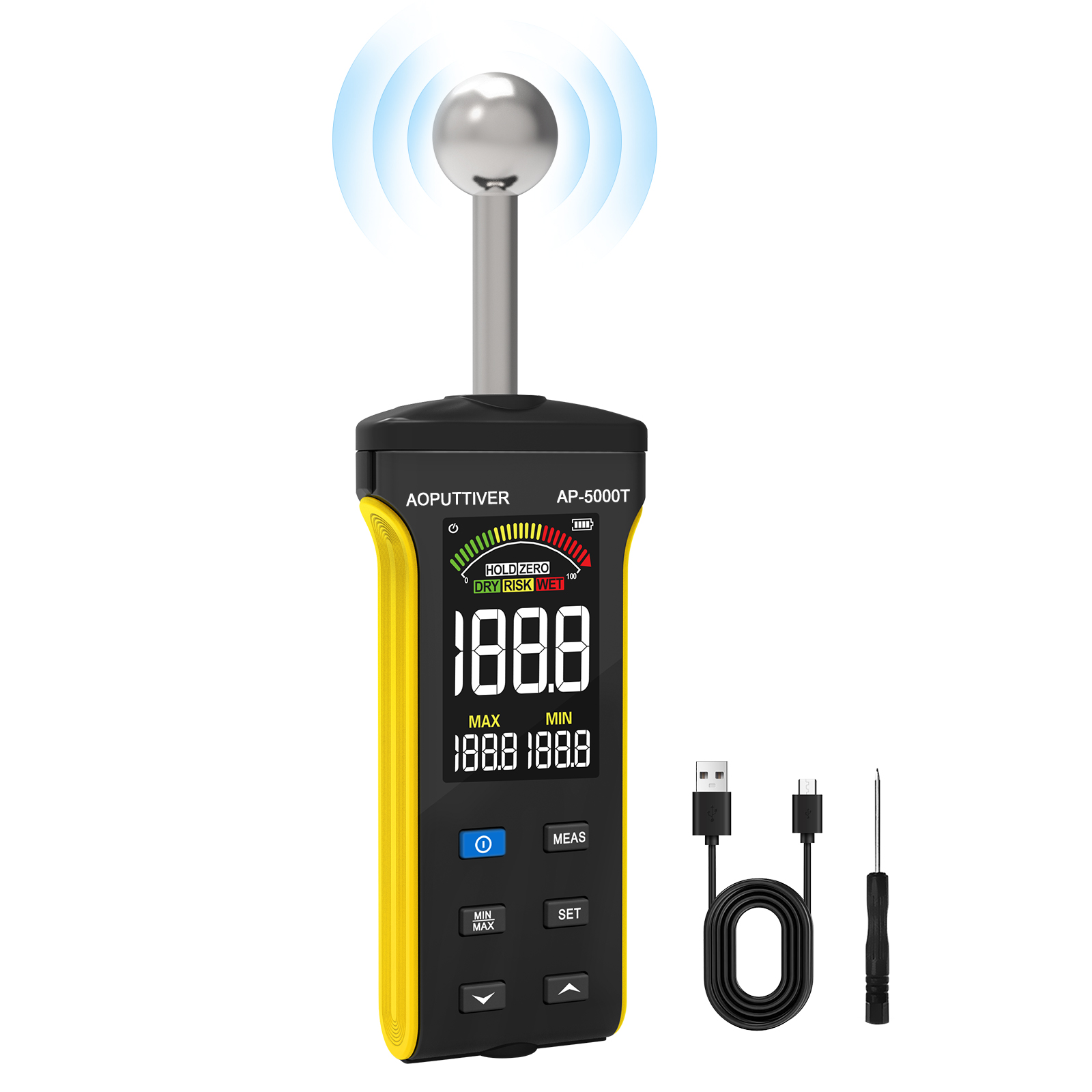 Medidor de umidade não destrut - Moisture Meter Wall Wood avaliação e preço