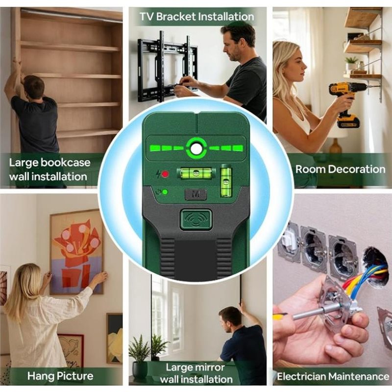 Scanner de Parede ABKP 6 em 1  - Stud Finder With Laser Level avaliação e preço