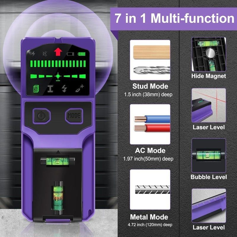 Localizador de pinos de parede - Stud Finder With Laser Level avaliação e preço