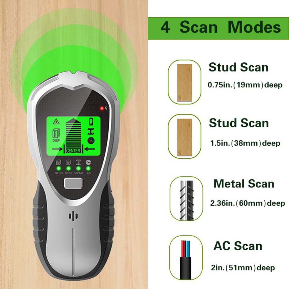 Detector de Vigas 4 em 1 com A - Stud Finder Center Finder Edge avaliação e preço