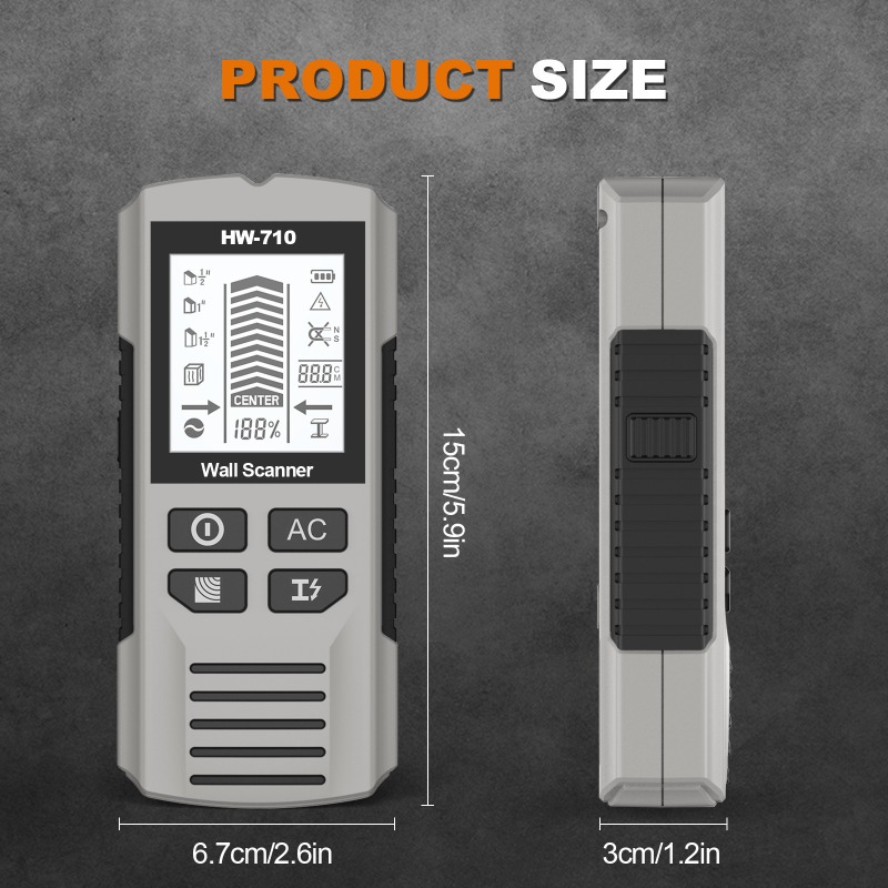 Detector de vigas de parede 5  - Stud Finder Wall Scanner 5 In 1 avaliação e preço