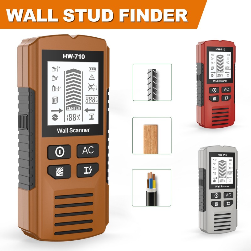 Detector de vigas de parede 5  - Stud Finder Wall Scanner 5 In 1 avaliação e preço